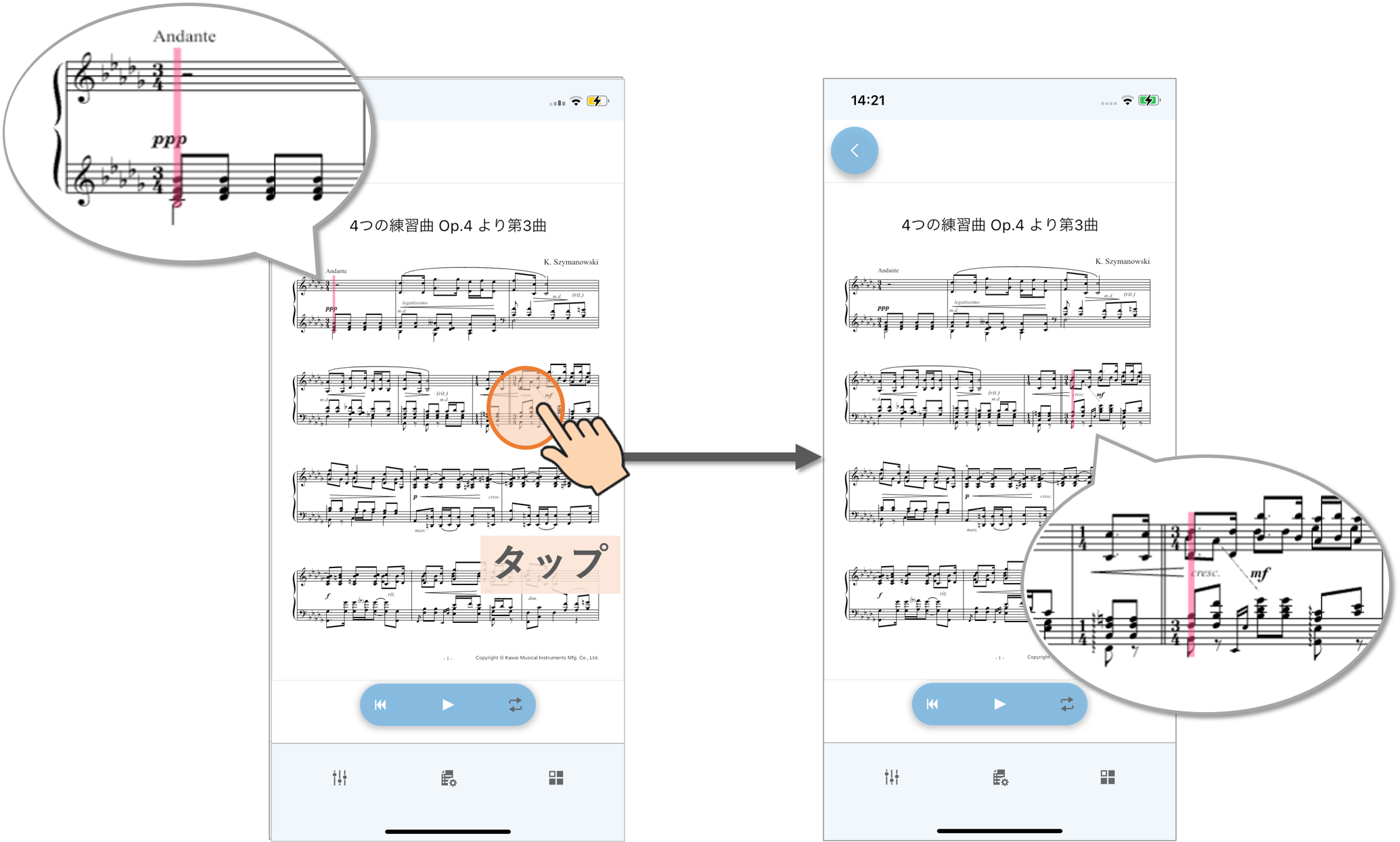 演奏位置
